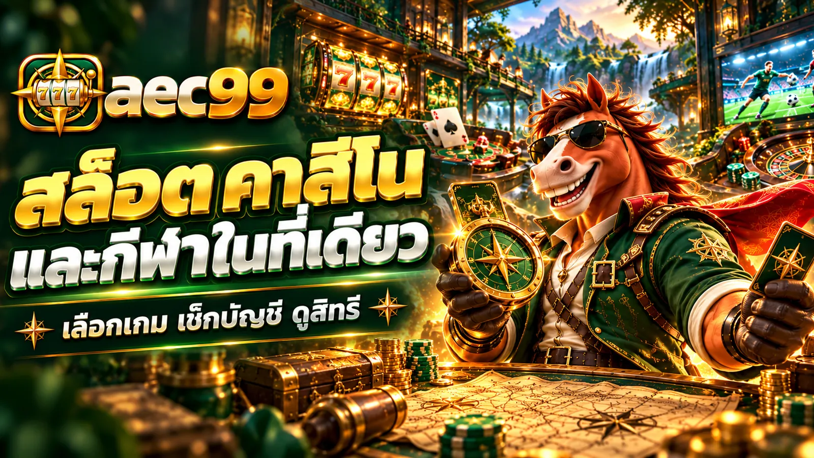 แบนเนอร์ aec99 สล็อต คาสิโน และกีฬาในที่เดียว